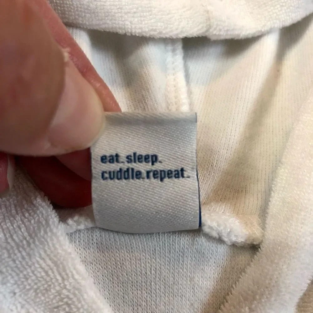 Old Navy Girls White Terrycloth Swimsuit Cover Up Size 5T